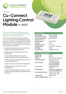 Library Control Module Lcm Cu-Connect Lighting Control Modules | Cucumber