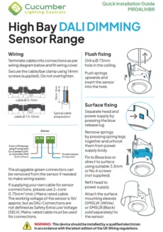 Quick Installation Guides PIRDALIHBR